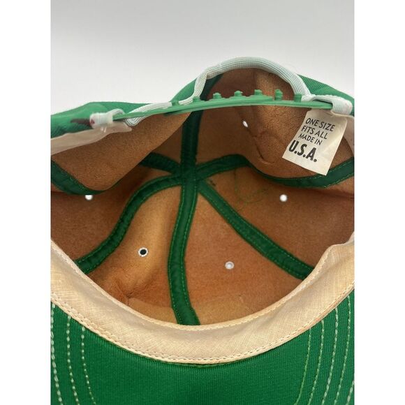 Vintage Snapback Hat TRUCKER  GREEN LIGHT AUTO Made in USA 1980's Review Photos - Picture 10 of 12